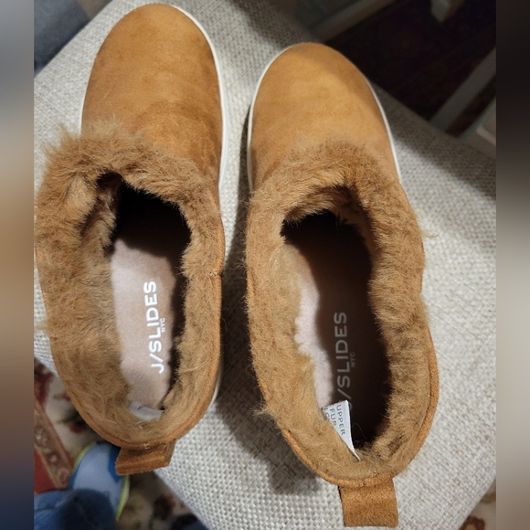 J Slides tan pull on boots - Picture 4 of 7